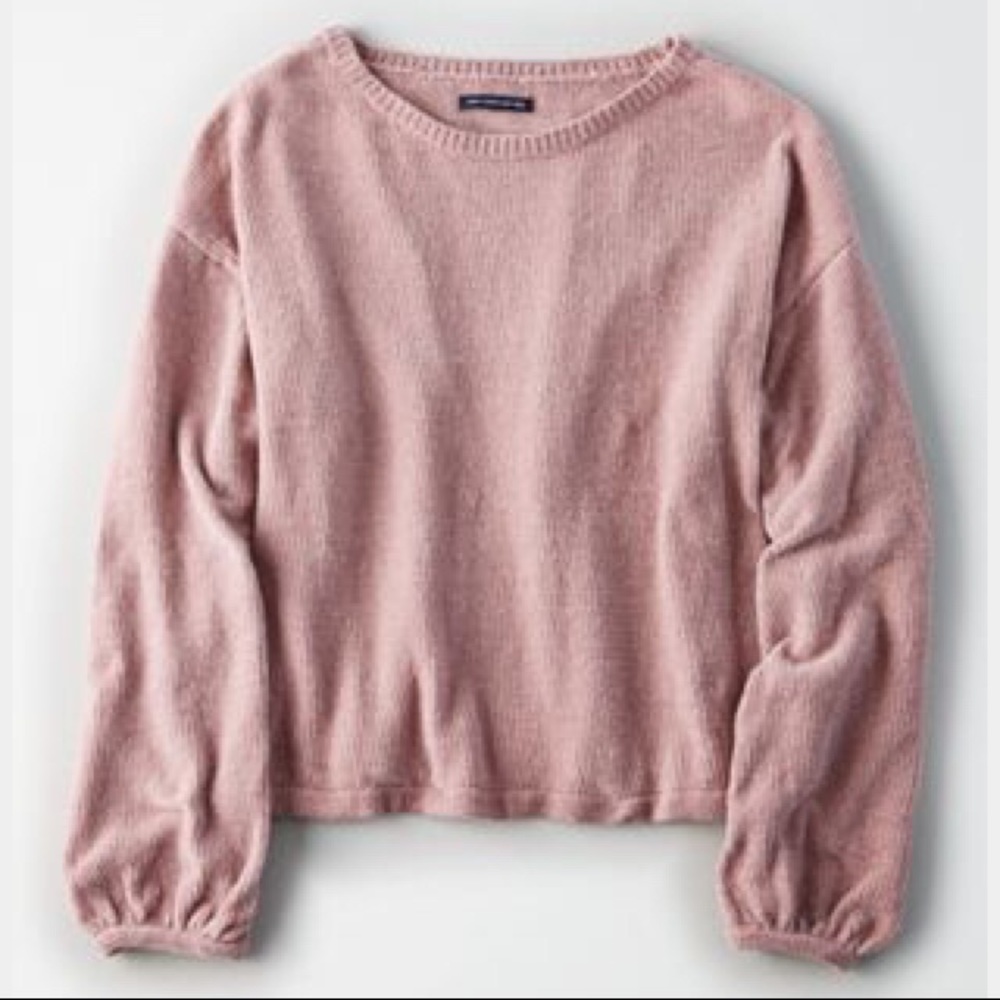 Balloon sleeve sweater